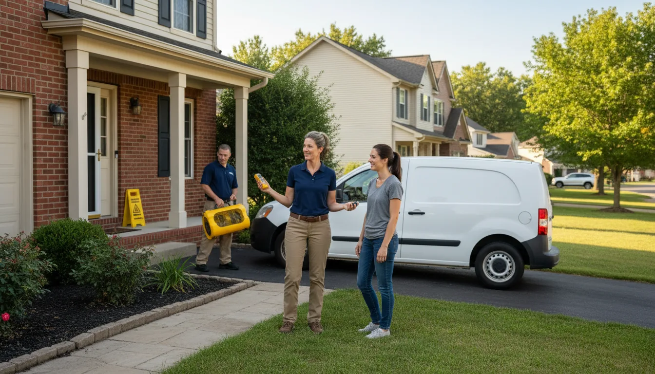 Residential water damage restoration in Mead, CO